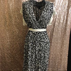 French Connection black and white dress